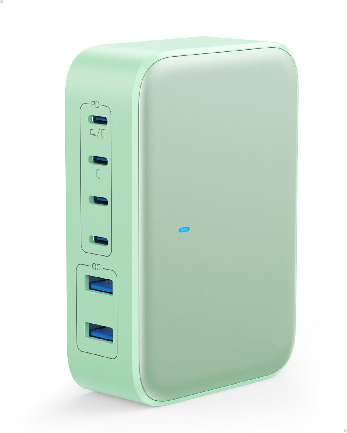 Fast Charger Block – 20W USB-C Wall Charger, PD & QC 3.0, Dual Port (USB-C + USB-A), Compatible with iPhone, Samsung, iPad, Pixel