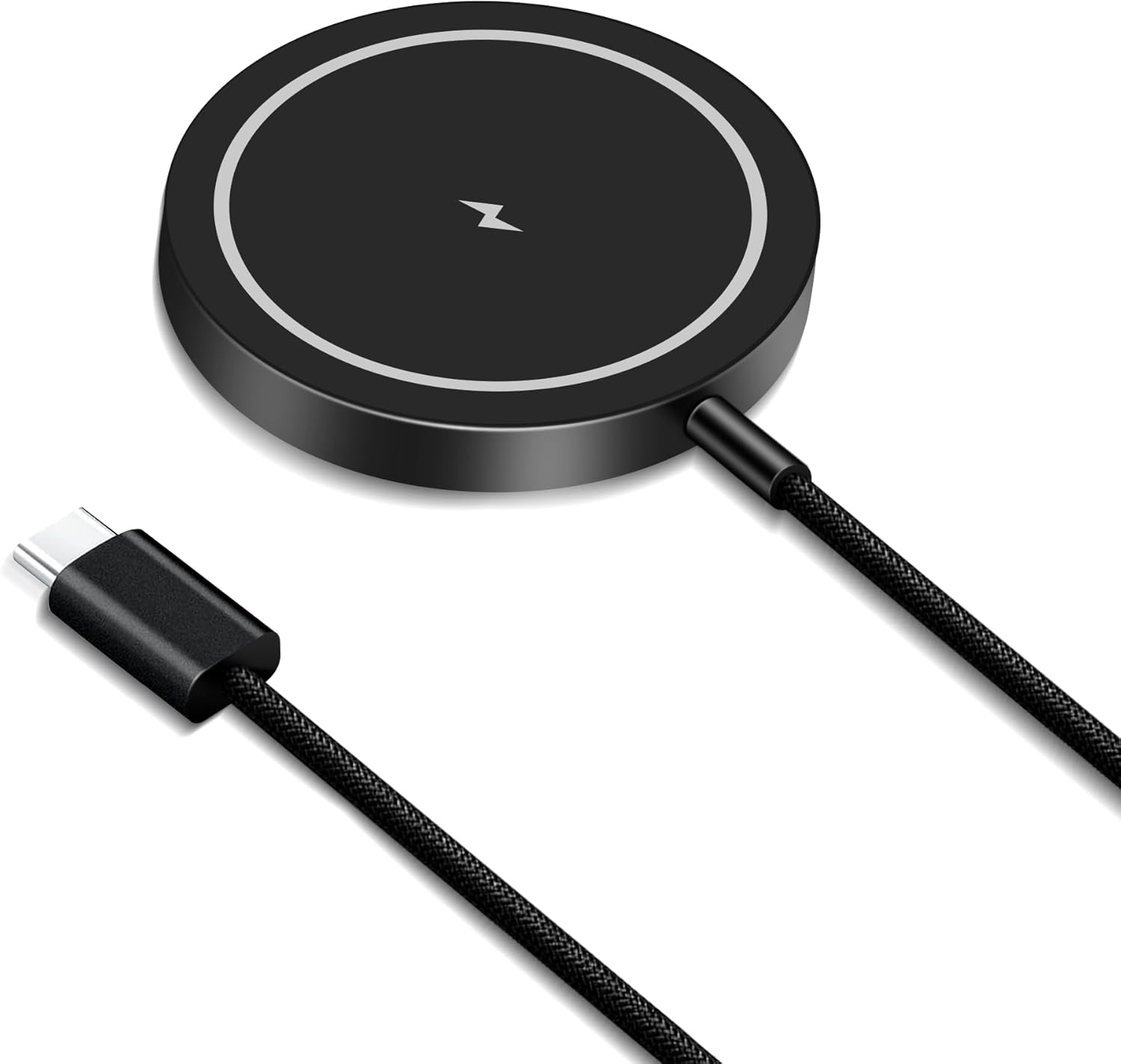 Magnetic Wireless Charger – 15W Fast Charging for iPhone 12/13/14/15, MagSafe Compatible, Strong Magnet, LED Indicator, No Heat